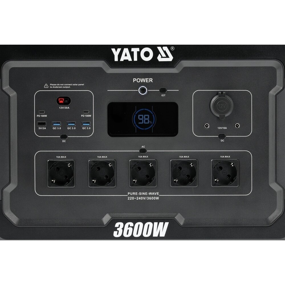 Nešiojama maitinimo stotis | 3600W | 3072WH YATO 4 Nešiojama maitinimo stotis | 3600W | 3072WH YATO 4