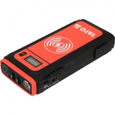 Nešiojamas įkroviklis  – powerbank 16000mAh akumuliatorių paleidimo įrenginys su LCD ir belaidžiu krovimu YATO YT-83085