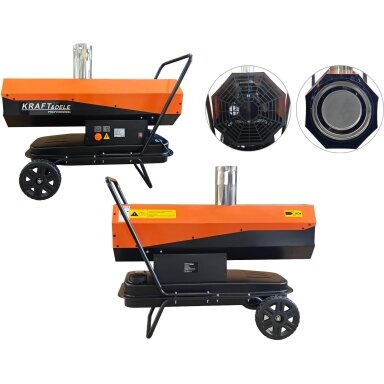 Netiesioginio degimo dyzelinis šildytuvas 30kW su kaminu KD5961 Netiesioginio degimo dyzelinis šildytuvas 30kW su kaminu KD5961