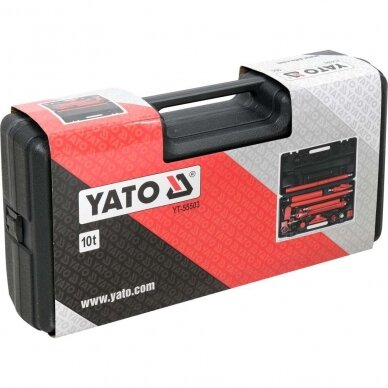 Nešiojamas hidraulinis įrenginys kėbulo darbams 10T YATO YT-55503 1 Nešiojamas hidraulinis įrenginys kėbulo darbams 10T YATO YT-55503 1
