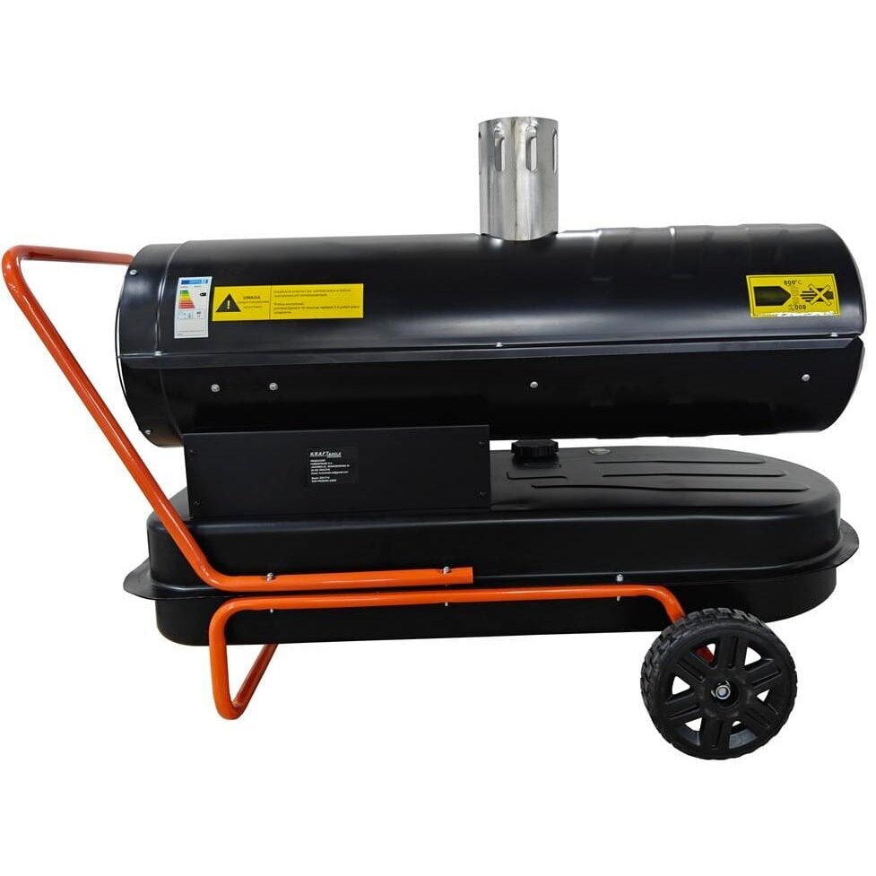 Netiesioginio degimo dyzelinis šildytuvas 40kW (su kaminu) Kraftdele KD11714 1