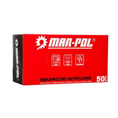 Nitrilinės pirštinės XL | 50 vnt. M90263 Nitrilinės pirštinės XL | 50 vnt. M90263