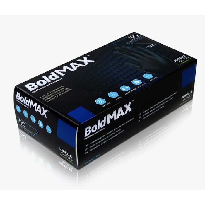 Nitrilinės pirštinės BOLD-MAX M dydis 2 Nitrilinės pirštinės BOLD-MAX M dydis 2