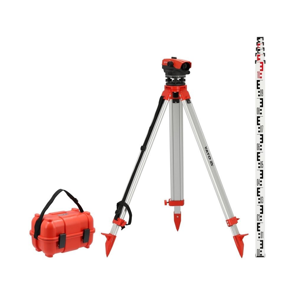 Optinis nivelyras su aksesuarais | 32X IP66 + 5 m lenta + trikojis YT-30551 YATO