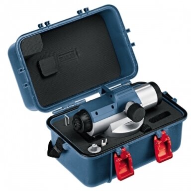 Optinis nivelyras Bosch GOL 26 D Professional + stovas BT160 + liniuotė GR500 Optinis nivelyras Bosch GOL 26 D Professional + stovas BT160 + liniuotė GR500