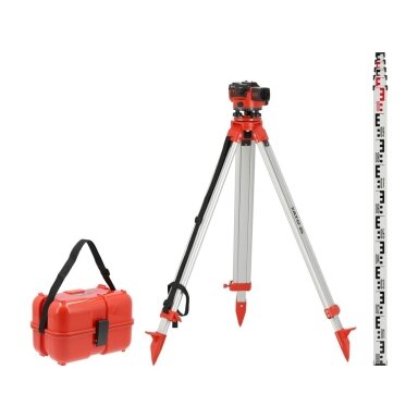 Optinis nivelyras su aksesuarais | 32X IP66 + 5 m lenta + trikojis YT-30553 YATO Optinis nivelyras su aksesuarais | 32X IP66 + 5 m lenta + trikojis YT-30553 YATO