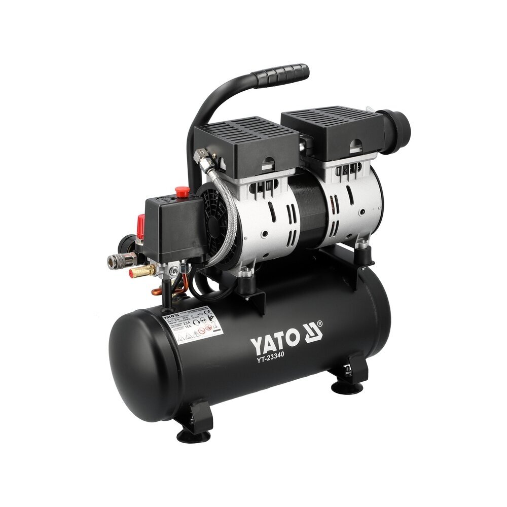 Oro kompresorius betepalinis tylus 6L 107L/min 550W YATO 2 Oro kompresorius betepalinis tylus 6L 107L/min 550W YATO 2