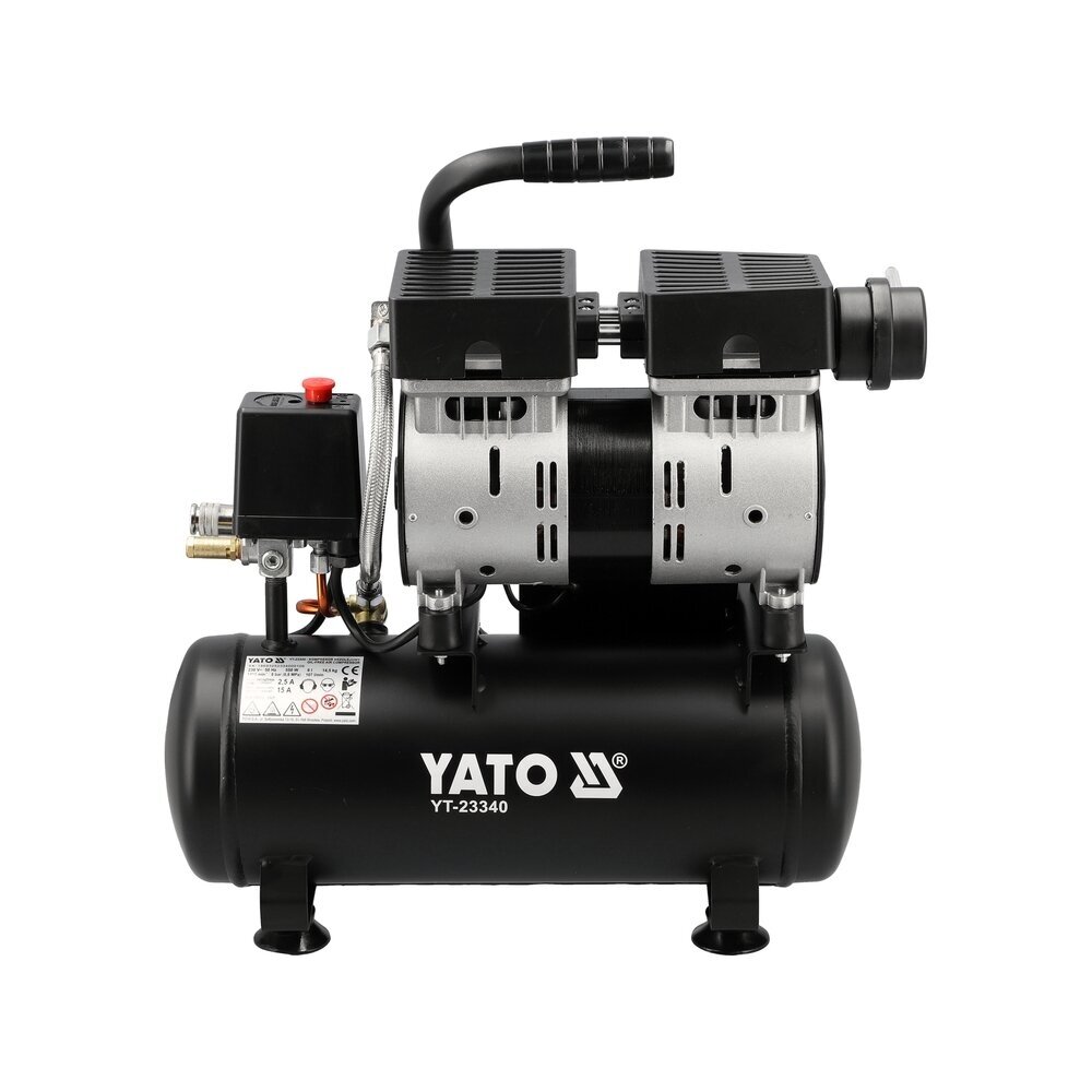 Oro kompresorius betepalinis tylus 6L 107L/min 550W YATO 3
