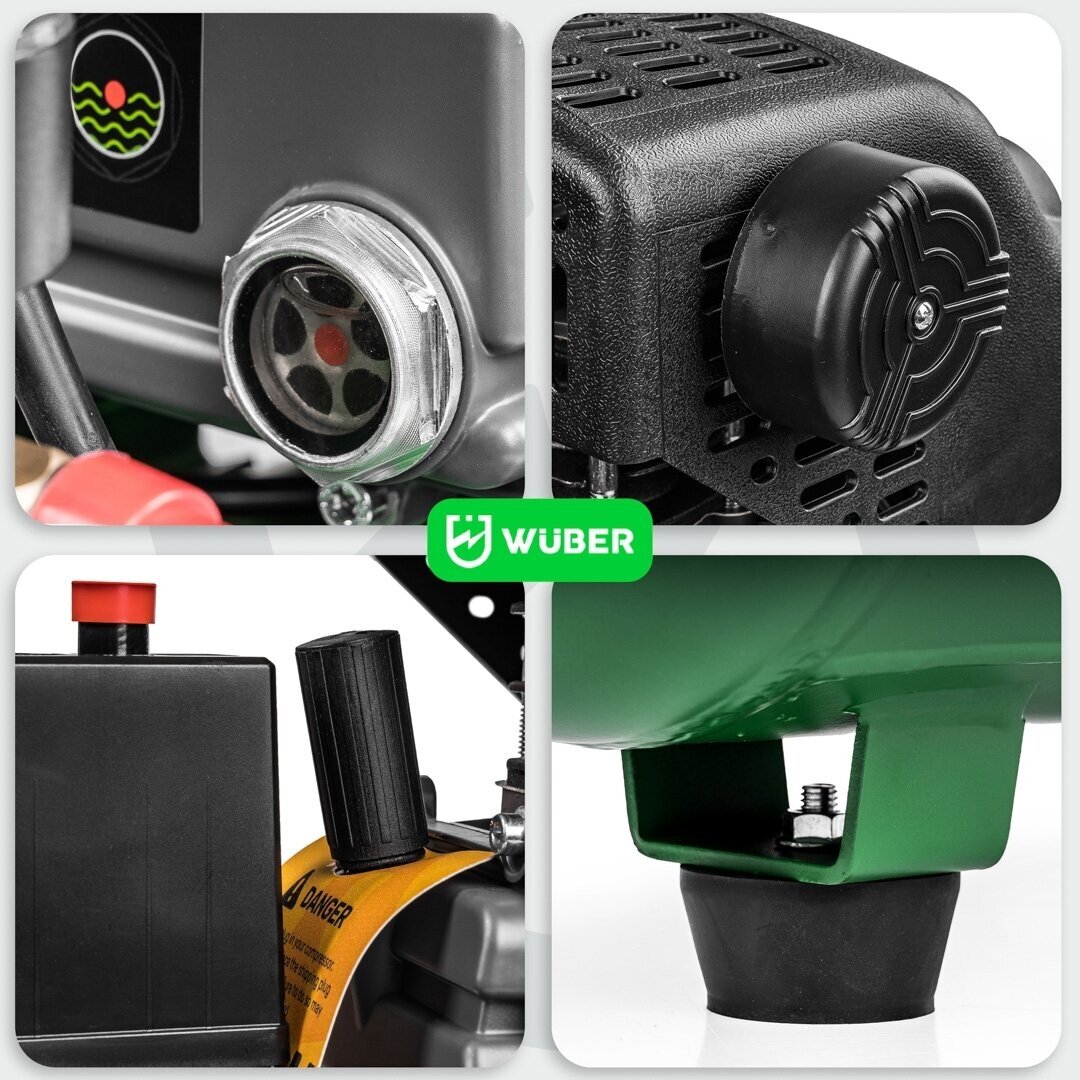 Oro kompresorius 24L, 8 BAR – 90 l/min, 1100W Wuber W54001 6 Oro kompresorius 24L, 8 BAR – 90 l/min, 1100W Wuber W54001 6
