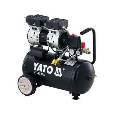 Oro kompresorius betepalinis 24L 8BAR 140L/min 750W YATO Oro kompresorius betepalinis 24L 8BAR 140L/min 750W YATO