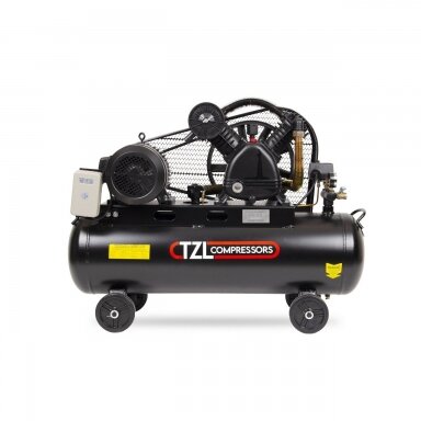 Oro kompresorius diržinis, trifazis 100L, 4kW 650l/min, TZL-V650/12.5 Oro kompresorius diržinis, trifazis 100L, 4kW 650l/min, TZL-V650/12.5