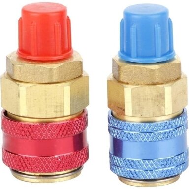 Oro kondicionierių R134A jungtys (varinės) 1/4" su išoriniu sriegiu 2vnt. Oro kondicionierių R134A jungtys (varinės) 1/4" su išoriniu sriegiu 2vnt.