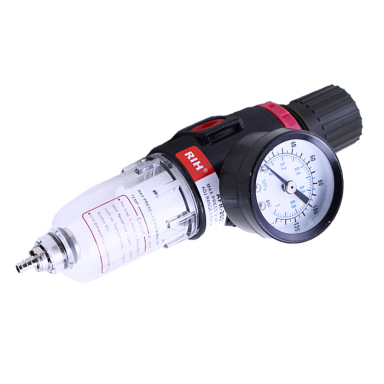 Oro srauto reguliatorius su drėgmės filtru 1/4", 500l/min Oro srauto reguliatorius su drėgmės filtru 1/4", 500l/min