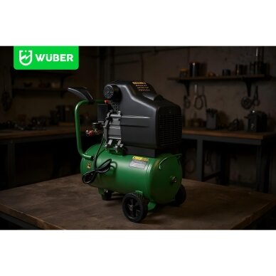 Oro kompresorius 24L, 8 BAR – 90 l/min, 1100W Wuber W54001 9 Oro kompresorius 24L, 8 BAR – 90 l/min, 1100W Wuber W54001 9