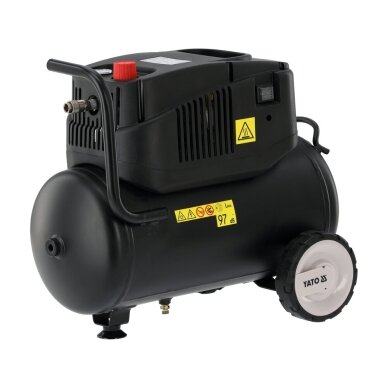 Oro kompresorius betepalinis | 1200 W | 24 l | 8 bar YATO 2 Oro kompresorius betepalinis | 1200 W | 24 l | 8 bar YATO 2