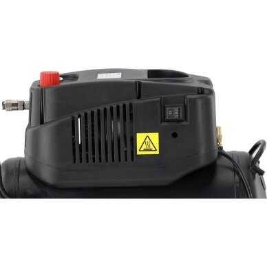 Oro kompresorius betepalinis | 1200 W | 24 l | 8 bar YATO 8 Oro kompresorius betepalinis | 1200 W | 24 l | 8 bar YATO 8