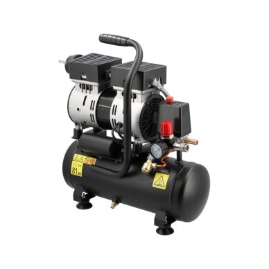 Oro kompresorius betepalinis tylus 6L 107L/min 550W YATO 1