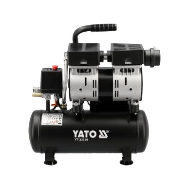 Oro kompresorius betepalinis tylus 6L 107L/min 550W YATO 3
