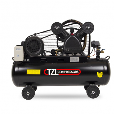 Oro kompresorius diržinis, trifazis, 4kW 8 bar, isurbimas 650l/min, resiverio tapa 100l Oro kompresorius diržinis, trifazis, 4kW 8 bar, isurbimas 650l/min, resiverio tapa 100l