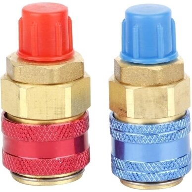 Oro kondicionierių R134A jungtys (varinės) 1/4" su išoriniu sriegiu 2vnt. 1 Oro kondicionierių R134A jungtys (varinės) 1/4" su išoriniu sriegiu 2vnt. 1