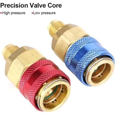Oro kondicionierių R134A jungtys (varinės) 1/4" su išoriniu sriegiu 2vnt. 4 Oro kondicionierių R134A jungtys (varinės) 1/4" su išoriniu sriegiu 2vnt. 4