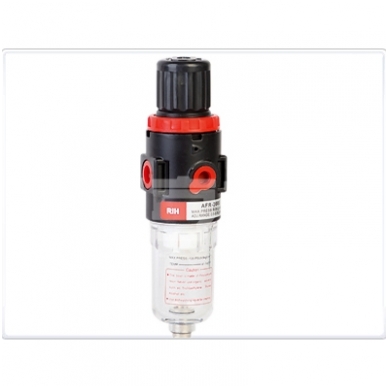 Oro srauto reguliatorius su drėgmės filtru 1/4", 500l/min 2 Oro srauto reguliatorius su drėgmės filtru 1/4", 500l/min 2