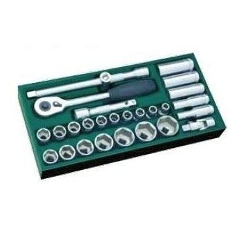 Padėklas Galvučių rinkinys 1/2" 27vnt. SATA Padėklas Galvučių rinkinys 1/2" 27vnt. SATA