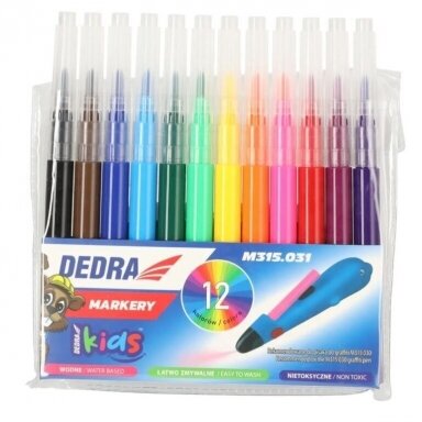 Pakaitiniai žymekliai 12 vnt. DEDRA KIDS M315.031 Pakaitiniai žymekliai 12 vnt. DEDRA KIDS M315.031
