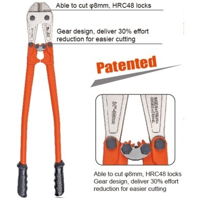 Padidintos jėgos varžtų pjoviklis | reduktorius | Heavy duty | 24" ESSEN TOOLS 2 Padidintos jėgos varžtų pjoviklis | reduktorius | Heavy duty | 24" ESSEN TOOLS 2