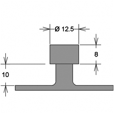 Pagalvėlės kėbulo įduboms šalinti įvairių dydžių ir formų iš BGS 865 - 12 vnt. 1