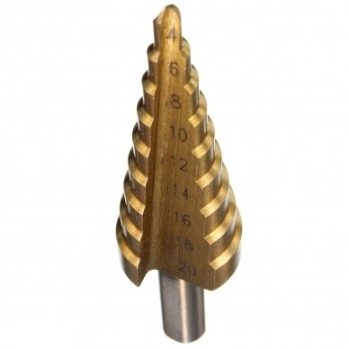 Pakopinis grąžtas skylės praplatinimui 4-20mm Essen Tools EB-4343 Pakopinis grąžtas skylės praplatinimui 4-20mm Essen Tools EB-4343