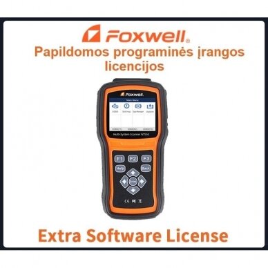 Papildoma programinė įranga Foxwell NT530 Papildoma programinė įranga Foxwell NT530