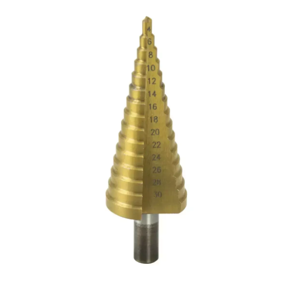 Pakopinis grąžtas 4-30mm HSS TiN WMST0430 DEDRA