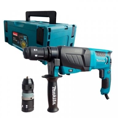 Perforatorius MAKITA HR2630TJ SDS+ 800W 2.4J (2 griebtuvai) Perforatorius MAKITA HR2630TJ SDS+ 800W 2.4J (2 griebtuvai)