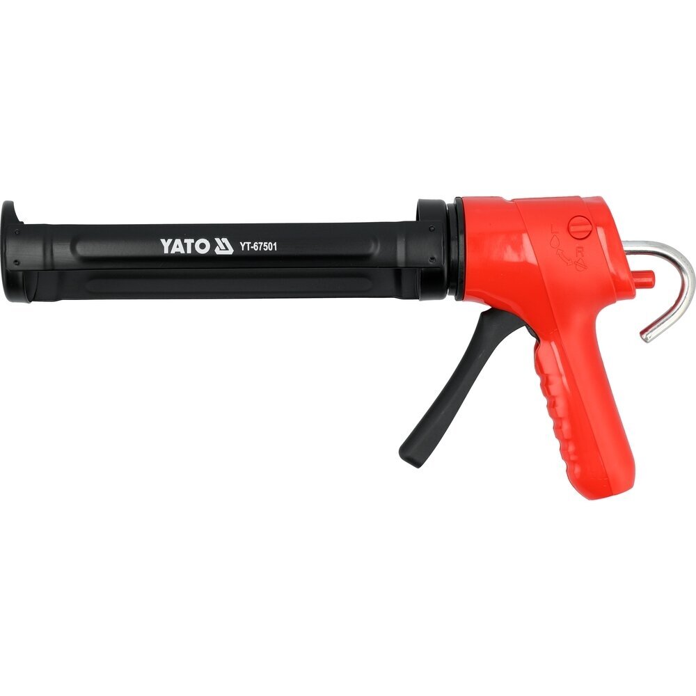 Pistoletas silikonui su srauto stabdymo vožtuvu 230 mm | 300 ml YATO 1 Pistoletas silikonui su srauto stabdymo vožtuvu 230 mm | 300 ml YATO 1