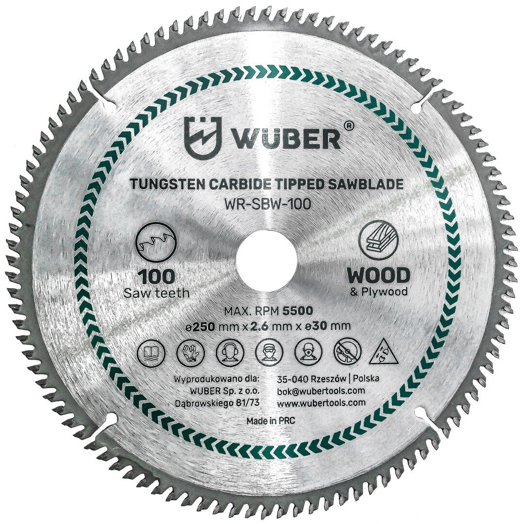 Pjovimo diskas medienai 250mm x 30mm 80 dantų 1 Pjovimo diskas medienai 250mm x 30mm 80 dantų 1