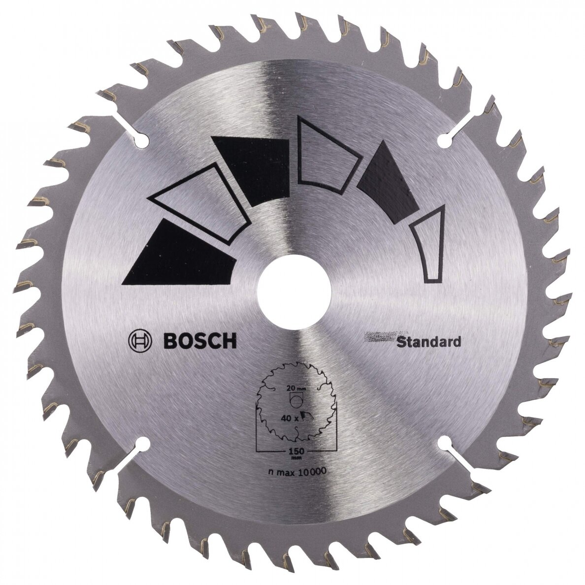 Pjovimo diskas medienai BOSCH 150x2.2x20/16mm Z40 1 Pjovimo diskas medienai BOSCH 150x2.2x20/16mm Z40 1