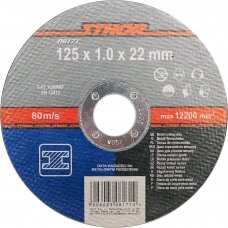 Pjovimo diskas metalo pjaustymui 125 x 1 x 22 mm