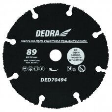 Pjovimo diskas plastikui, medžiui 89x10mm DEDRA