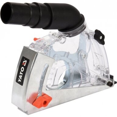 Pjovimo apsauga kampiniam šlifuokliui nuo dulkių M14 115/125mm YATO YT-82992 Pjovimo apsauga kampiniam šlifuokliui nuo dulkių M14 115/125mm YATO YT-82992
