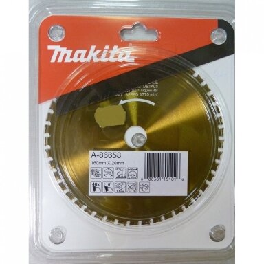 Pjovimo diskas metalui 160x20 46T, 5621RD Makita A-86658 Pjovimo diskas metalui 160x20 46T, 5621RD Makita A-86658