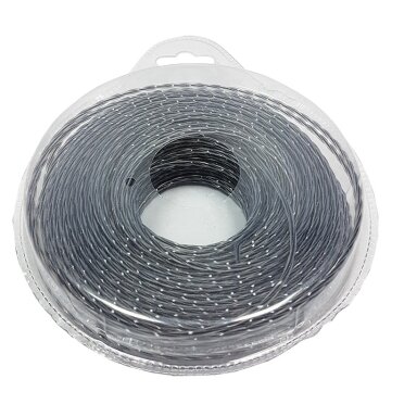 Pjovimo gija trimeriui 2,4mm x 50m (Pinta, sustiprinta) Pjovimo gija trimeriui 2,4mm x 50m (Pinta, sustiprinta)