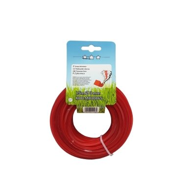 Pjovimo valas trimeriams 3,0mm x 15m (Kvadratinis) Pjovimo valas trimeriams 3,0mm x 15m (Kvadratinis)