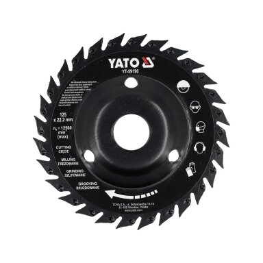 Pjūklinis diskas / freza | 125 mm YATO Pjūklinis diskas / freza | 125 mm YATO