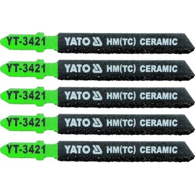 Pjūkliukai siaurapjūkliui 5vnt 75 mm keramikai T rankena YT-3421 YATO