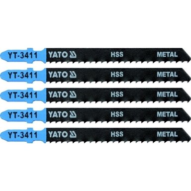 Pjūkliukai siaurapjūkliui metalui, aliuminiui 5vnt, 6TPI  Yato YT-3411