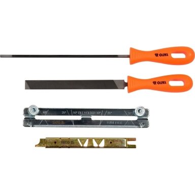Pjūklo grandinės galandimo rinkinys | 4.8 mm | 4 vnt. YATO Pjūklo grandinės galandimo rinkinys | 4.8 mm | 4 vnt. YATO