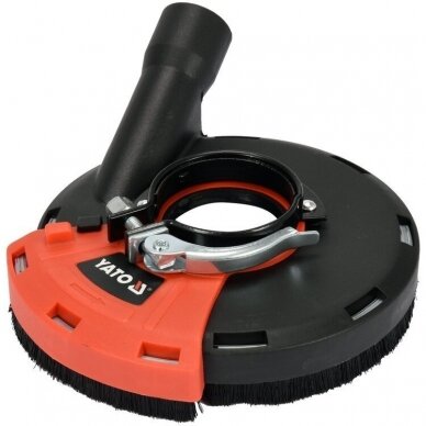 Pjovimo apsauga nuo dulkių kampiniams šlifuokliams reguliuojama M14 115/125mm YATO YT-82994 Pjovimo apsauga nuo dulkių kampiniams šlifuokliams reguliuojama M14 115/125mm YATO YT-82994