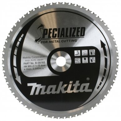 Pjovimo diskas metalui 305x25.4mm 60T Makita