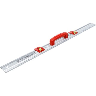 Pjovimo ir žymėjimo liniuotė | su rankena ir gulsčiuku | 750 mm BGS 1 Pjovimo ir žymėjimo liniuotė | su rankena ir gulsčiuku | 750 mm BGS 1